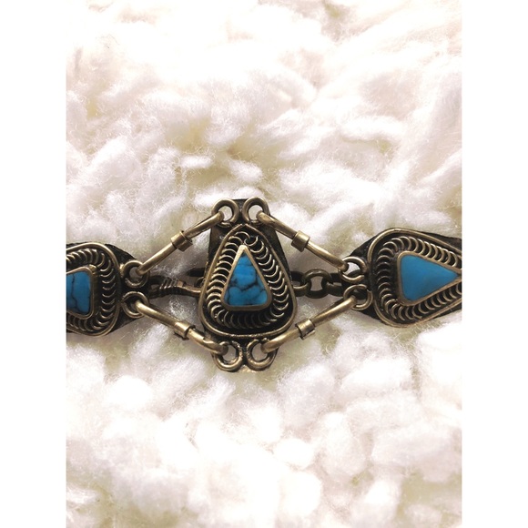 🐍 UNIQUE TURQUOISE CHOKER 🦋 - Picture 1 of 6